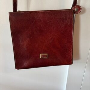 Giudi Italian Leather Crossbody Bag Vintage Style Shoulder Bag‎